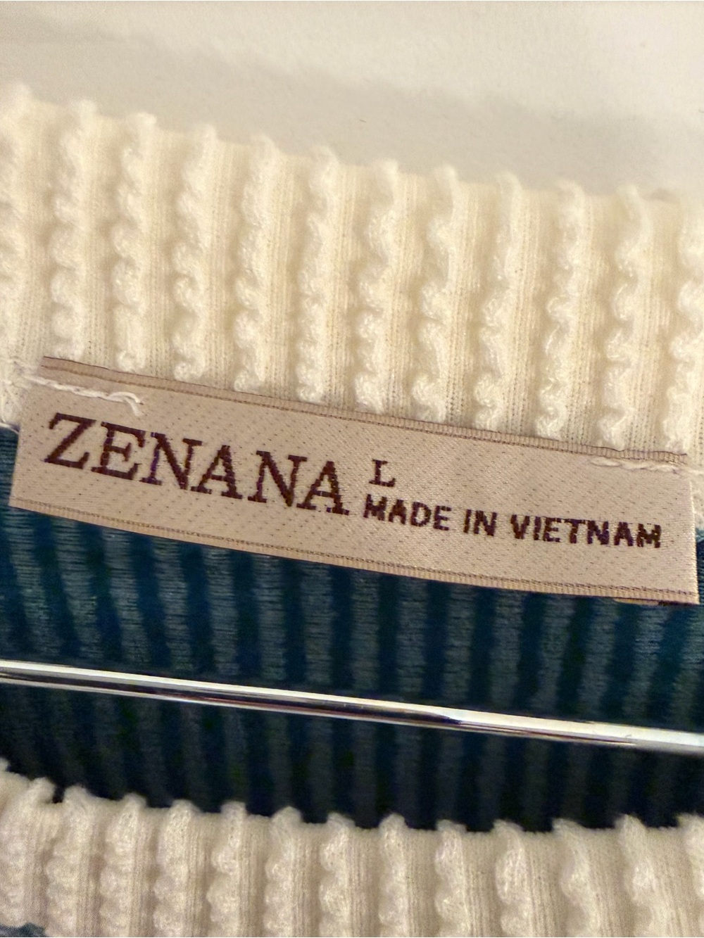 Teal Zenana Ribbed Set Size Large - Picture 4 of 5